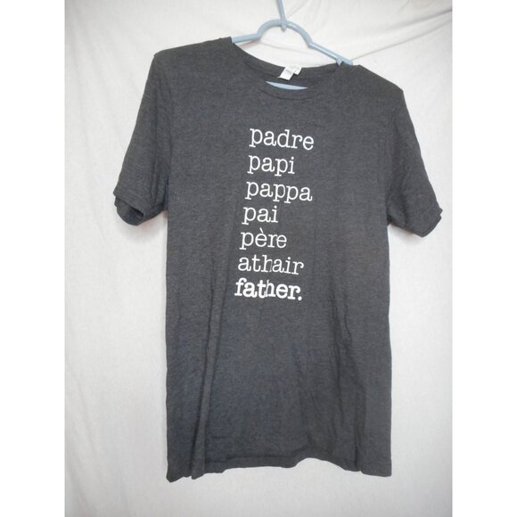Father in different Languages Sz M Tee T-Shirt Cotton Blend - Picture 2 of 4